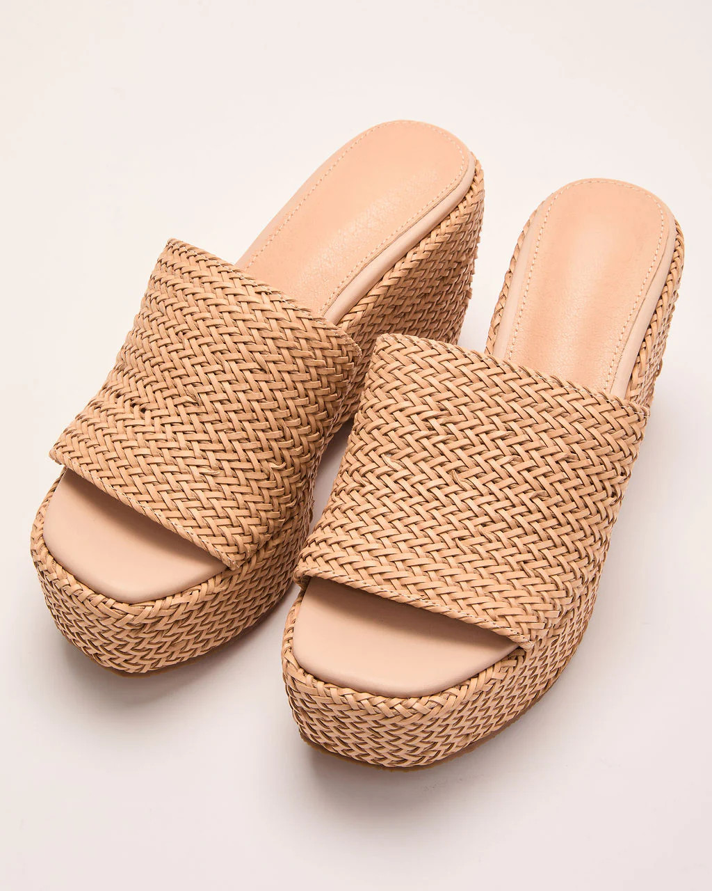 Bali Escape Platform Straw Heeled Sandals | VICI