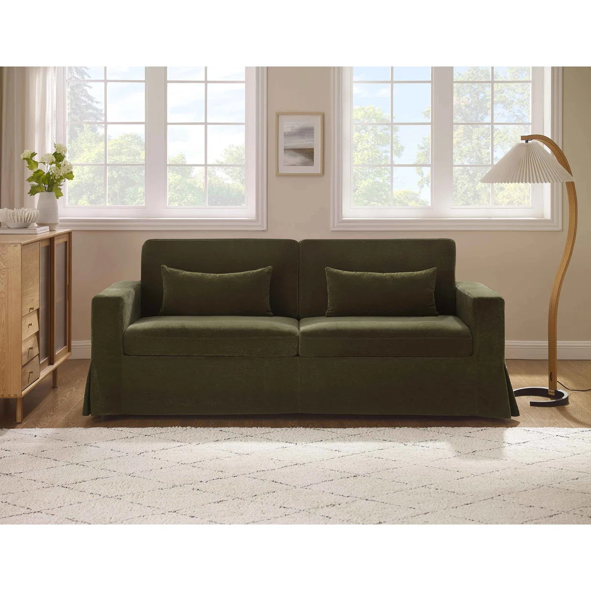 MINIMORE Modern Style 83.9"W Brenda 3Seater Sofa With SlipcoverByGeorge Oliver4.2Rated 4.2 out of... | Wayfair North America