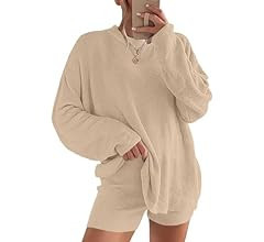 ANRABESS 2 Piece Outfits For Women 2024 Spring Lounge Matching Loungewear Sets Oversized Sweater ... | Amazon (US)
