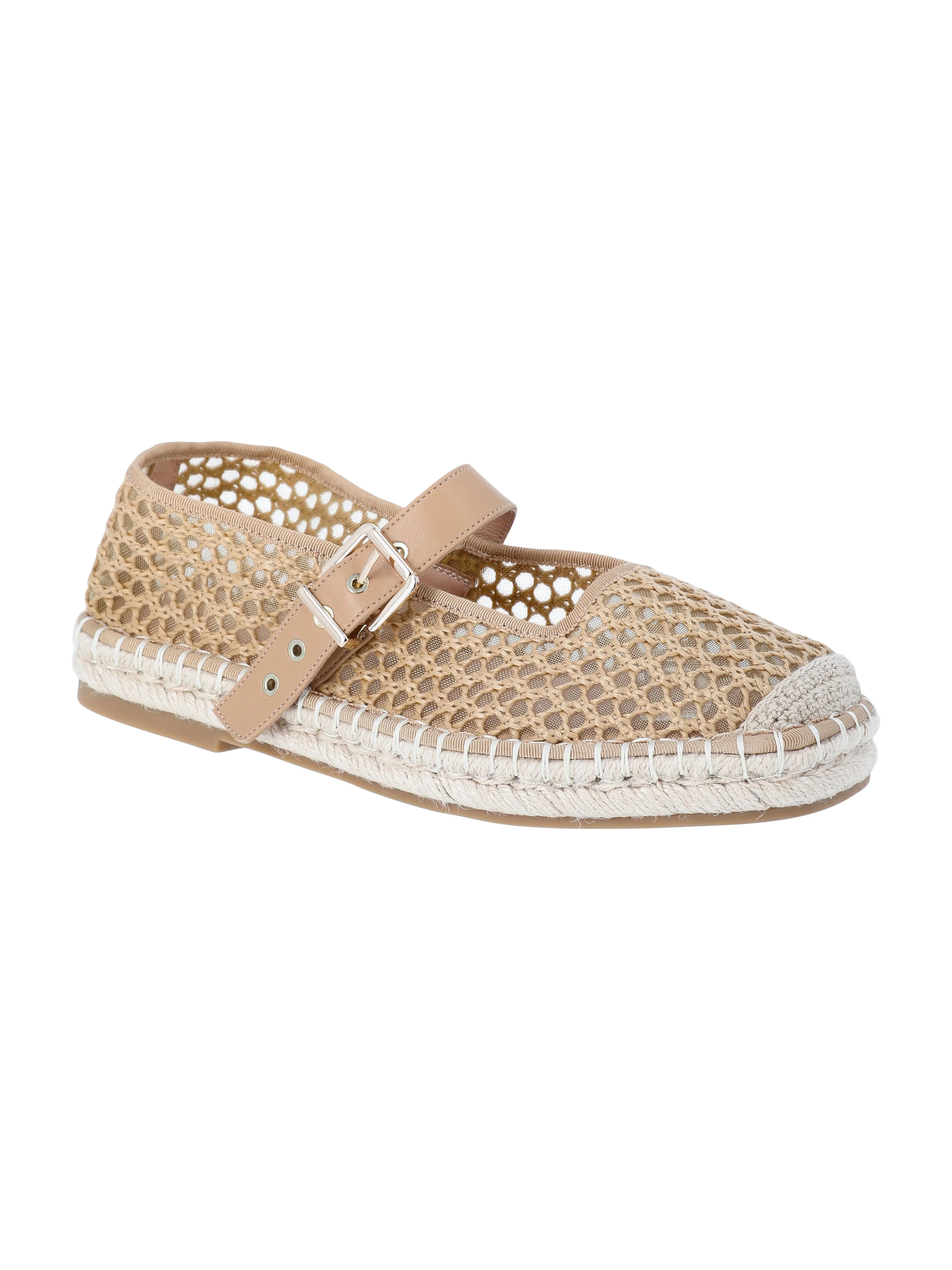 Time and Tru Women's Espadrille Mary Jane Flats | Walmart (US)