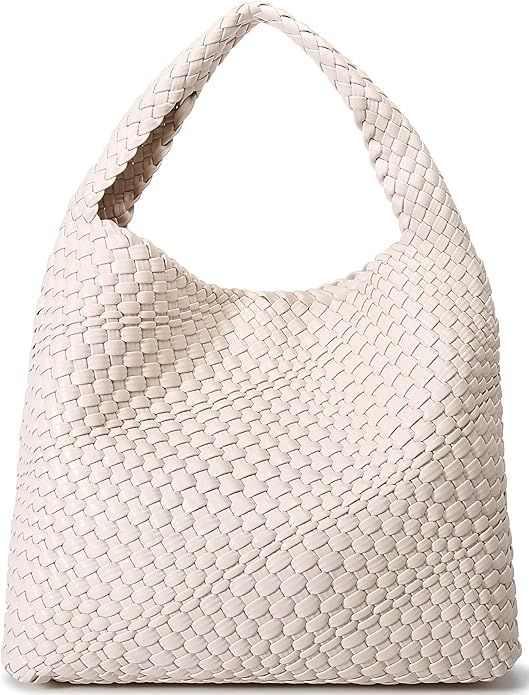 Fashion Woven Purse for Women Top-handle Shoulder Bag Soft Summer Hobo Tote Bag | Amazon (US)