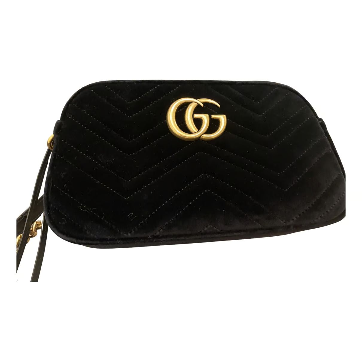 Gucci Marmont velvet clutch bag | Vestiaire Collective (Global)