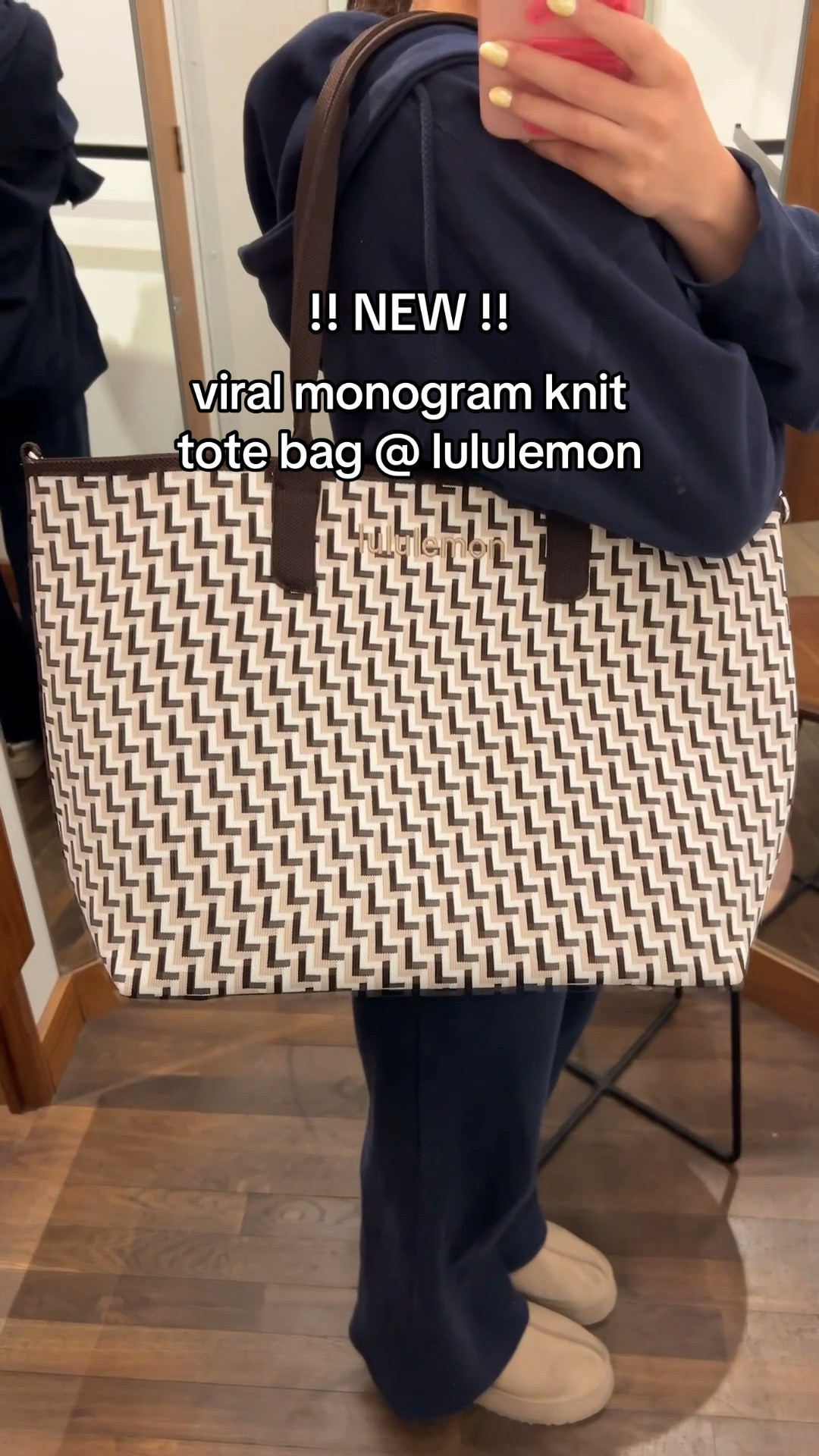 Office Outfit // Lululemon Monogram Knit Tote Bag 💫 Comes in 2 sizes and 3 colors! The perfect staple work bag that is giving Goyard Tote! 

#LTKActive #LTKItBag #LTKWorkwear