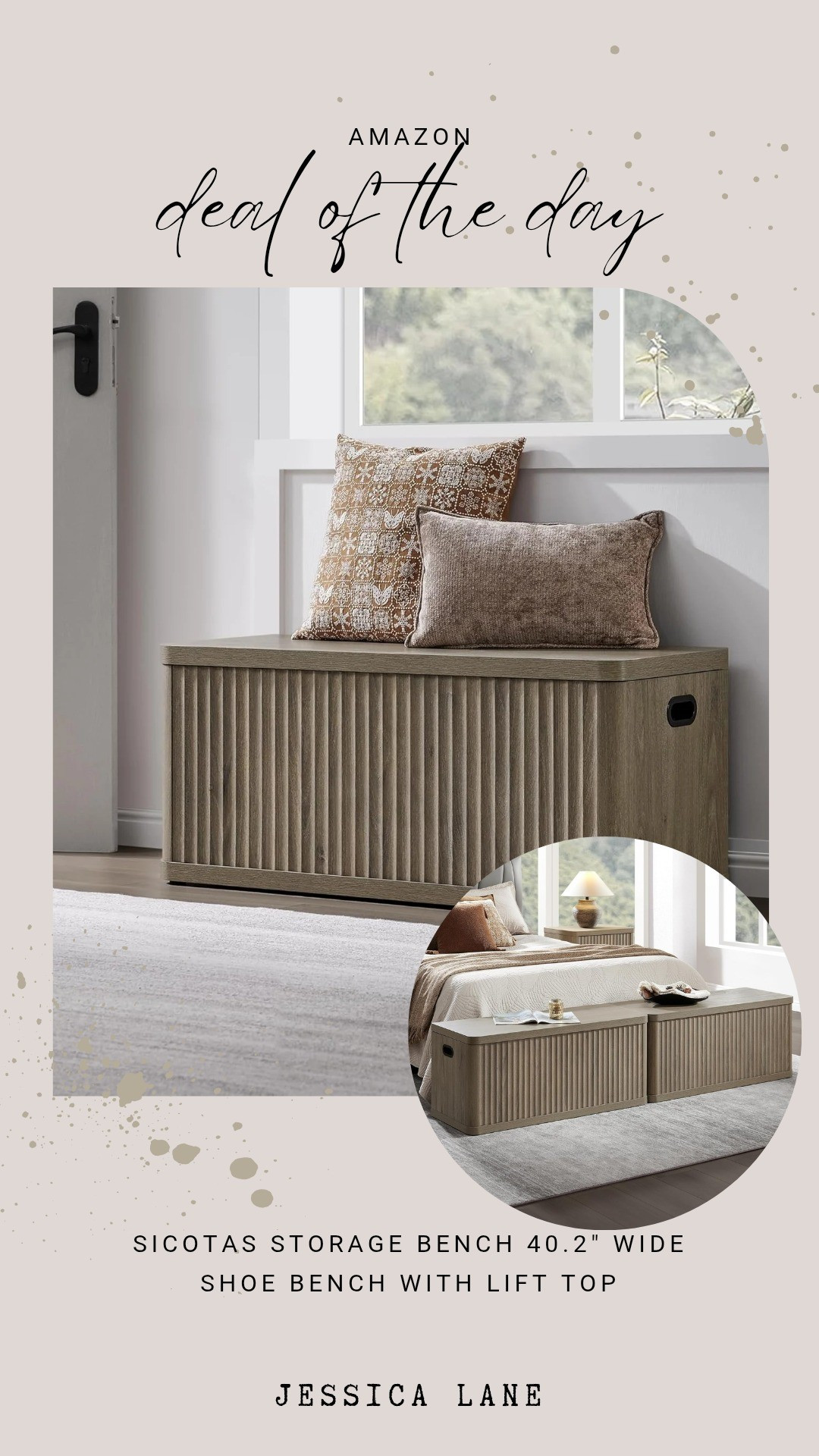 This fluted storage bench serves as a functional shoe bench or a stylish end-of-bed accent with a convenient lift top. Its versatile design provides a clean look while hiding away extra blankets or accessories.#entrywaydecor #storageideas #bedroominspiration #homestyling

#LTKSaleAlert #LTKHome