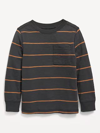 Long-Sleeve Thick-Knit Pocket T-Shirt for Toddler Boys | Old Navy (US)