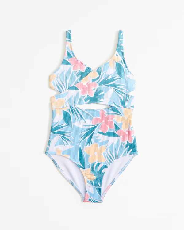 girls low wrap one-piece swimsuit | girls swimsuits | Abercrombie.com | Abercrombie & Fitch (US)