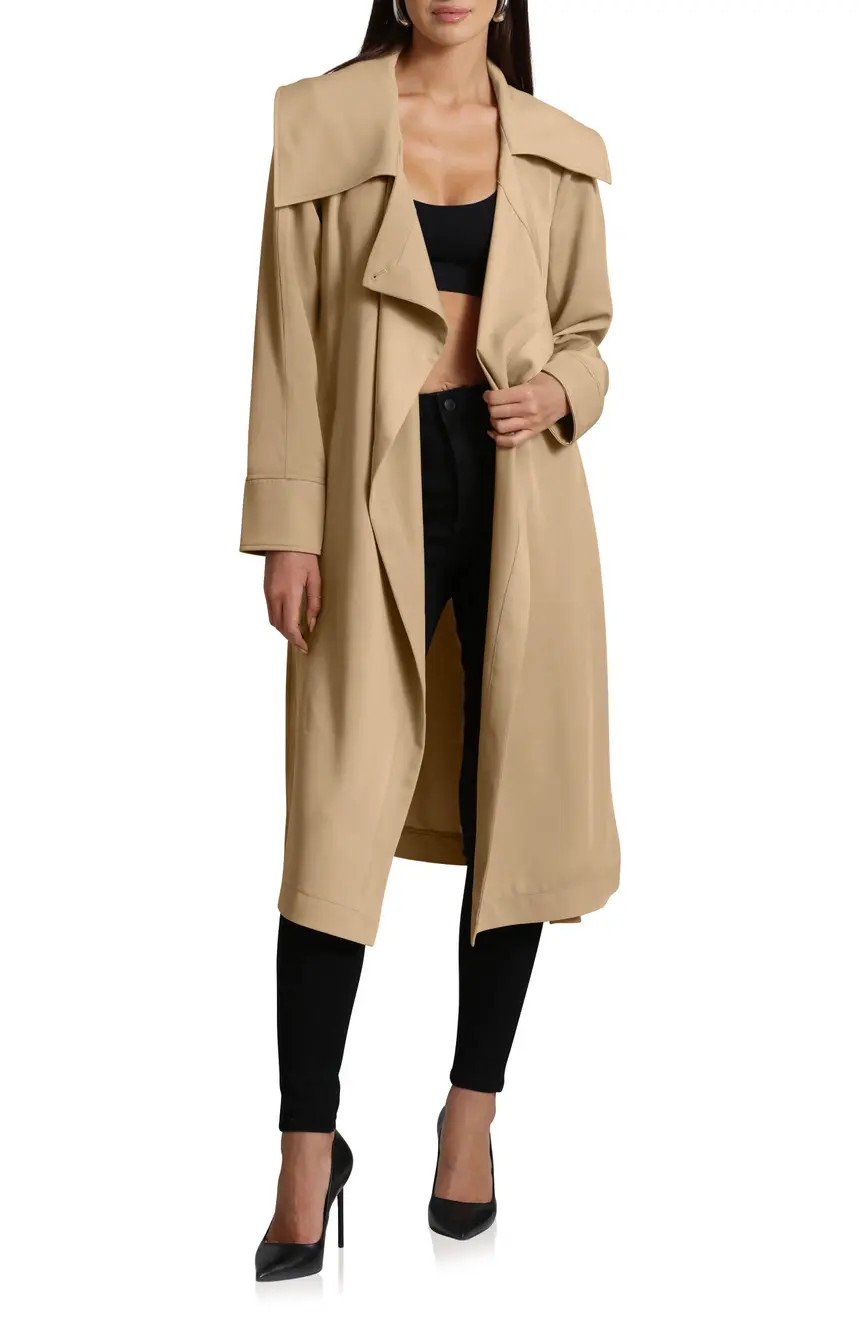 Avec Les Filles Belted Drape Trench Coat | Nordstrom | Nordstrom