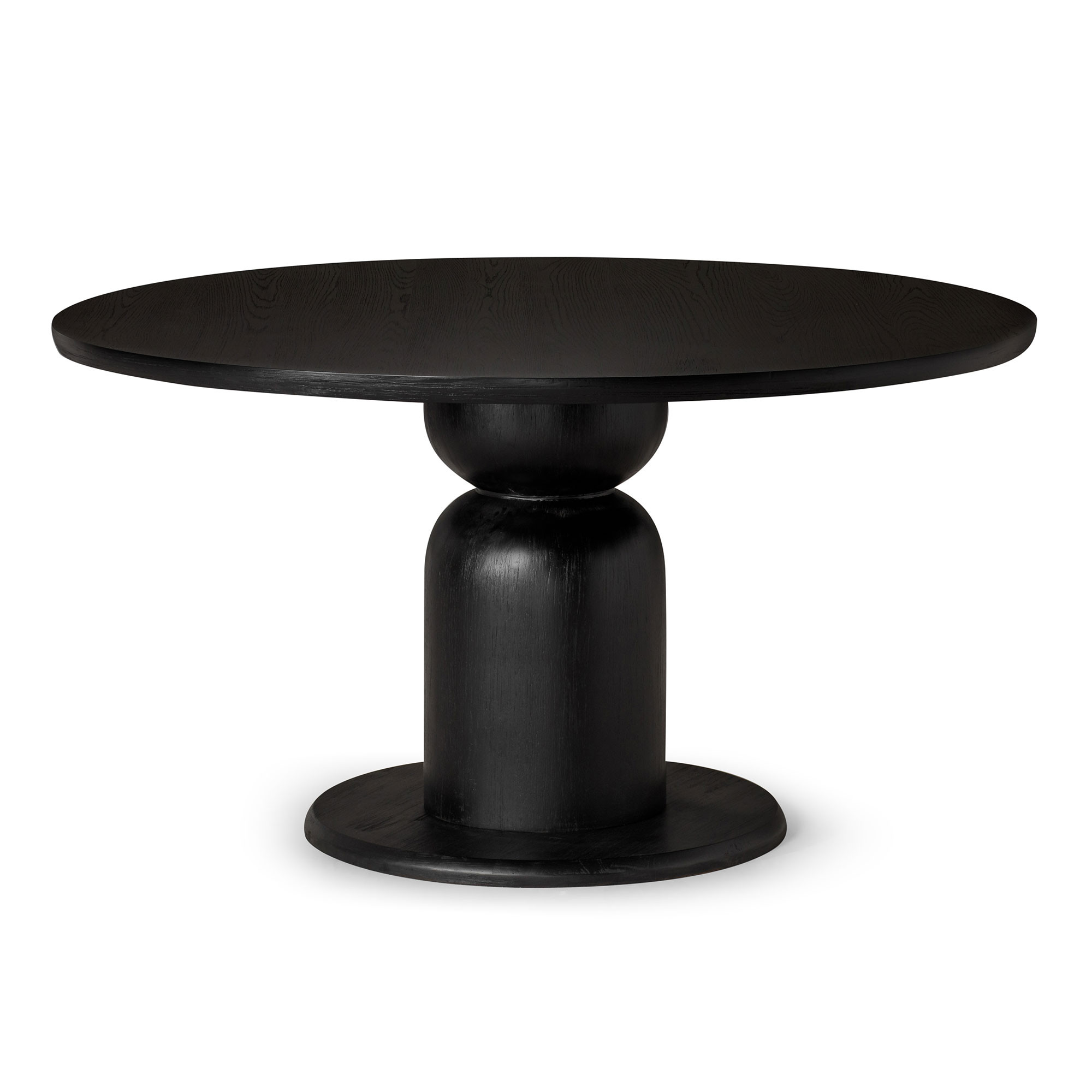 Maven Lane Mila Contemporary Round Wooden Dining Table in Refined Black Finish | Walmart (US)