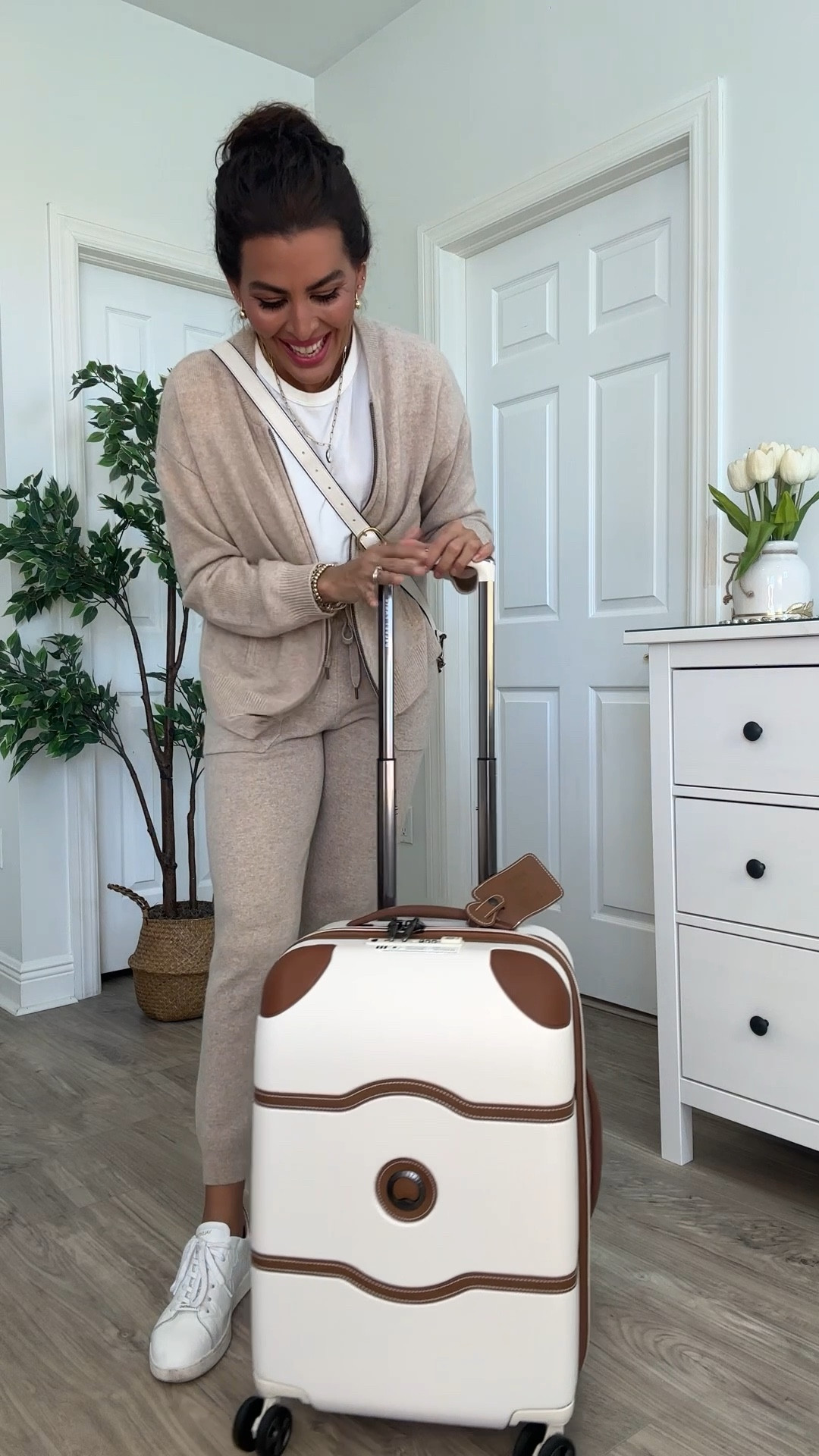 Carry on on sale! Available in more colors. Sneakers run small, size up. 
Adding similar jogger and cardigan 

#LTKTravel #LTKStyleTip #LTKSeasonal