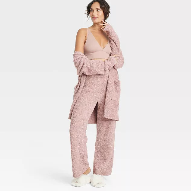 Women's Cozy Feather Yarn Wide Leg Pants - Stars Above™ | Target