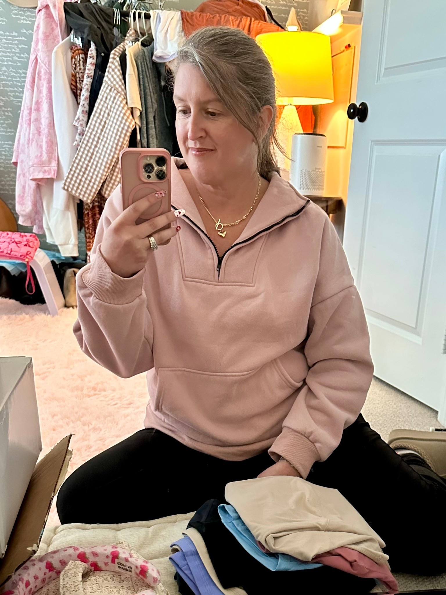 Overcast skies call for a cozy comfy sweatshirt in your favorite color to
boost your mood. 

#LTKootd #LTKValentine #LTKmomlife