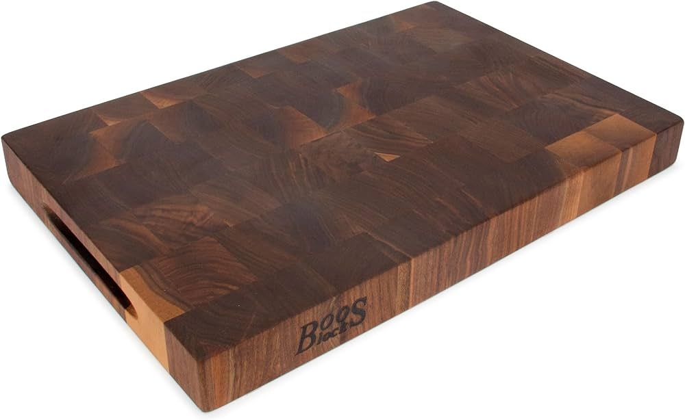 John Boos Walnut Wood Edge Grain Reversible Cutting Board, 18 x 12 x 1.75 Inches | Amazon (US)