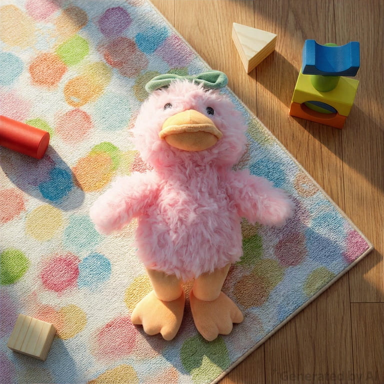 Medium Duck with Bow Plush, Pink and Green, 12", Easter by Way To Celebrate | Walmart (US)