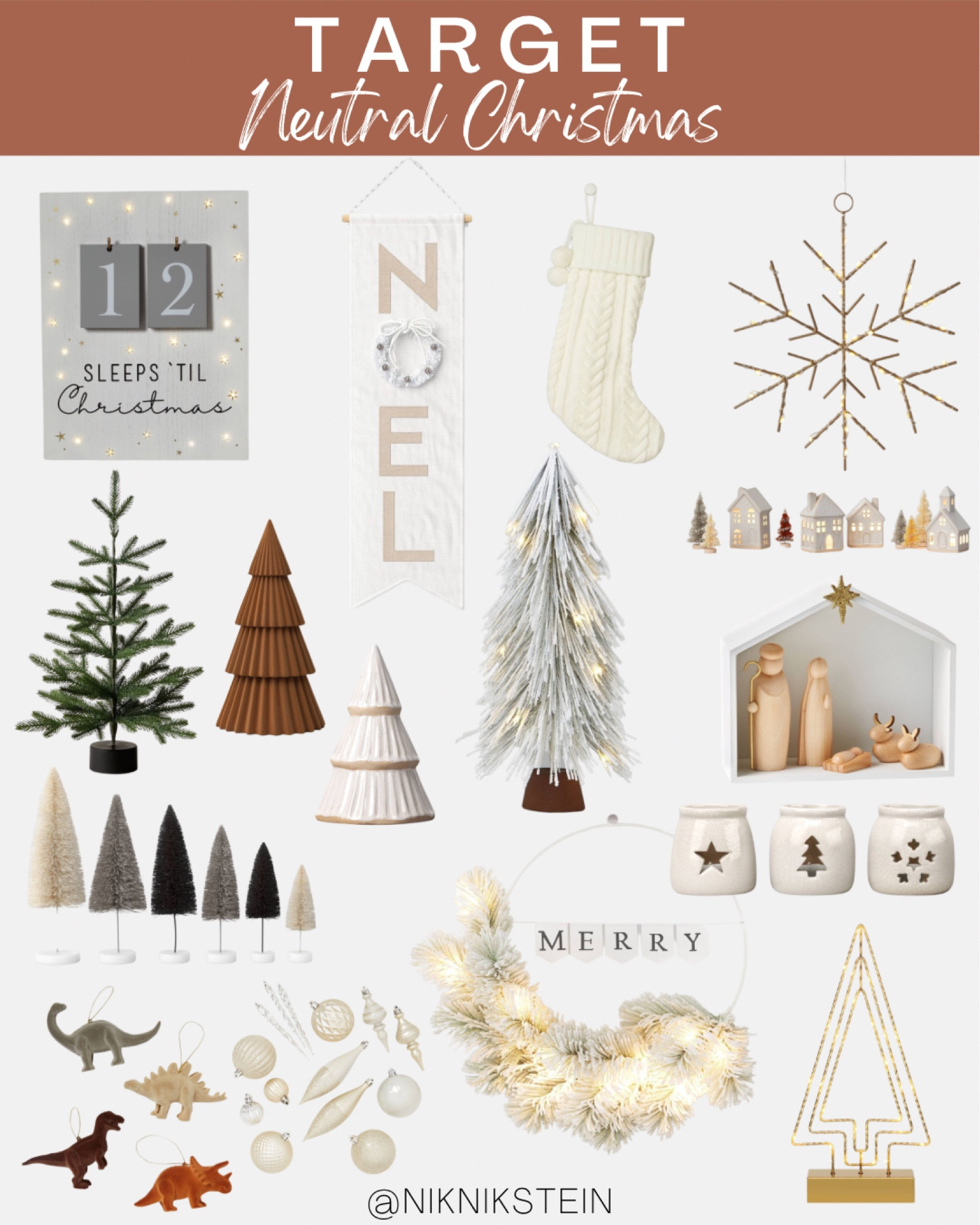 Target Christmas is so cute this year! Neutral Christmas 🤎🤍🖤 #christmasdecor #christmas #targetchristmas 

#LTKSeasonal #LTKhome #LTKHoliday