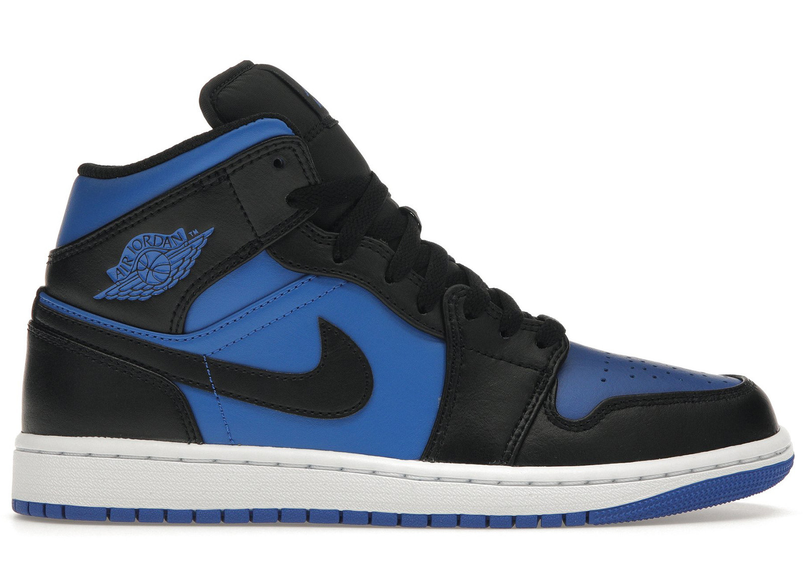 Jordan 1 Mid Black Royal Blue | StockX