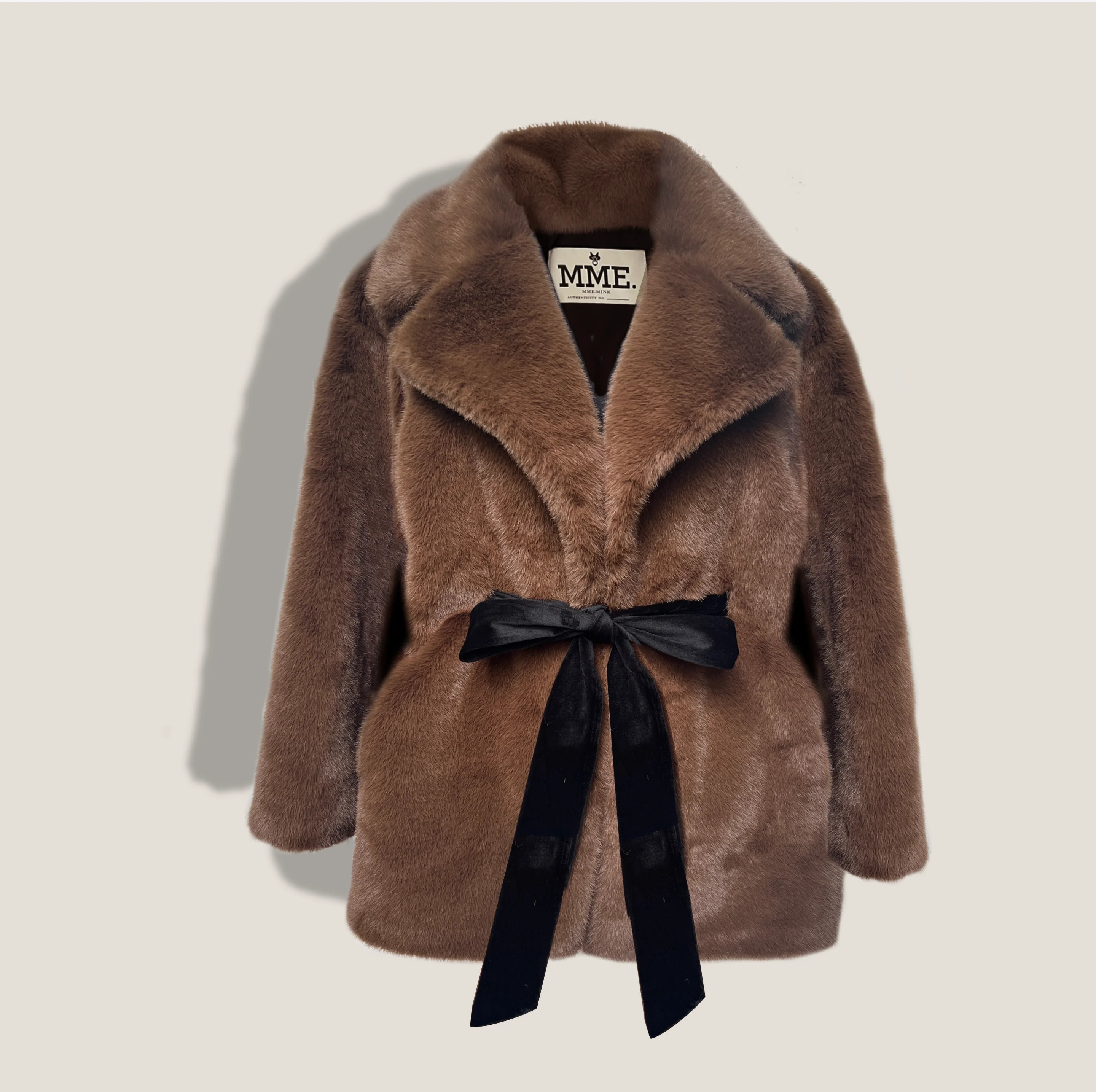 MME. DARCY - Collar Jacket -  COGNAC | MME.MINK