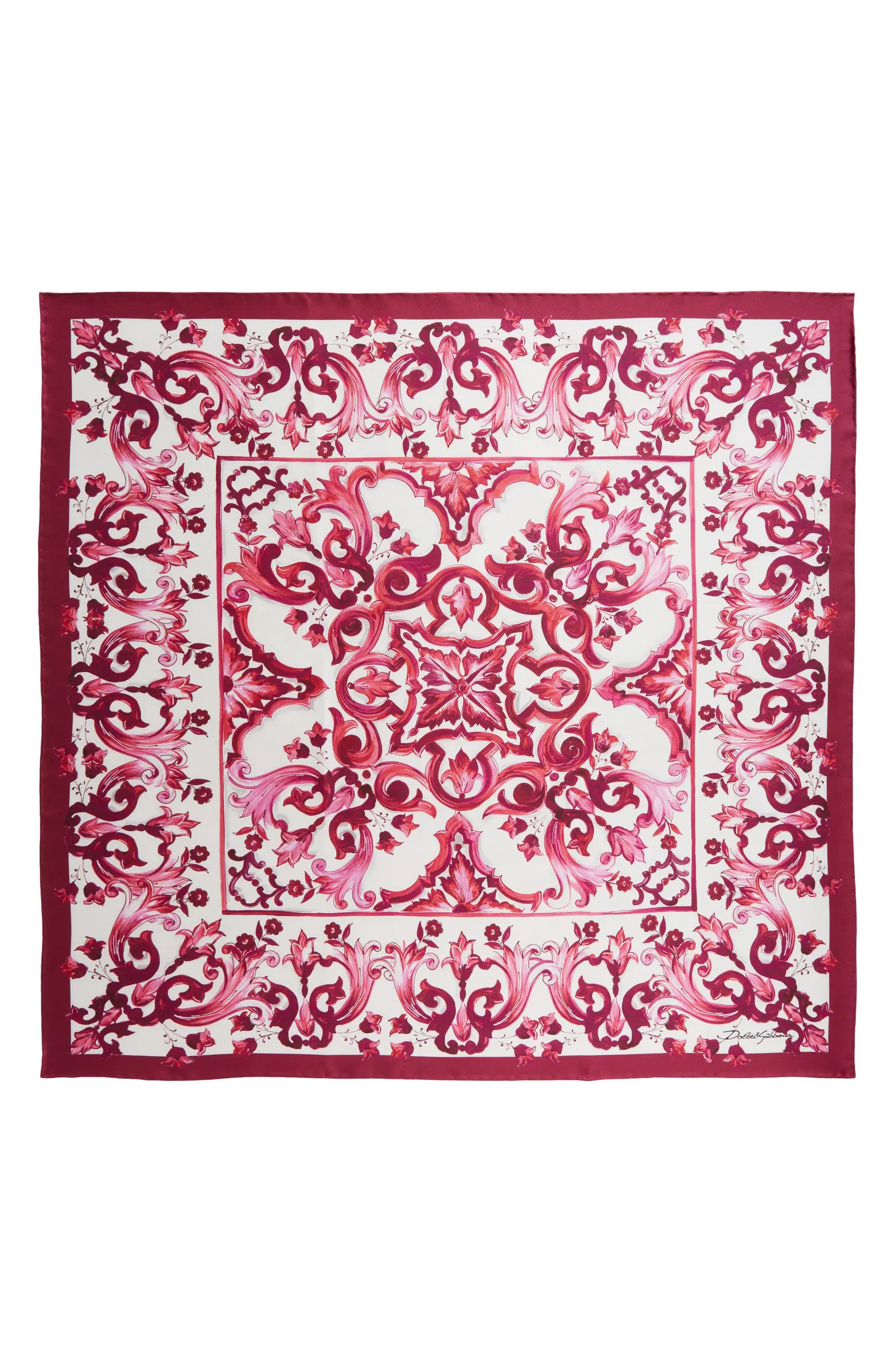 Majolica Print Silk Scarf | Nordstrom