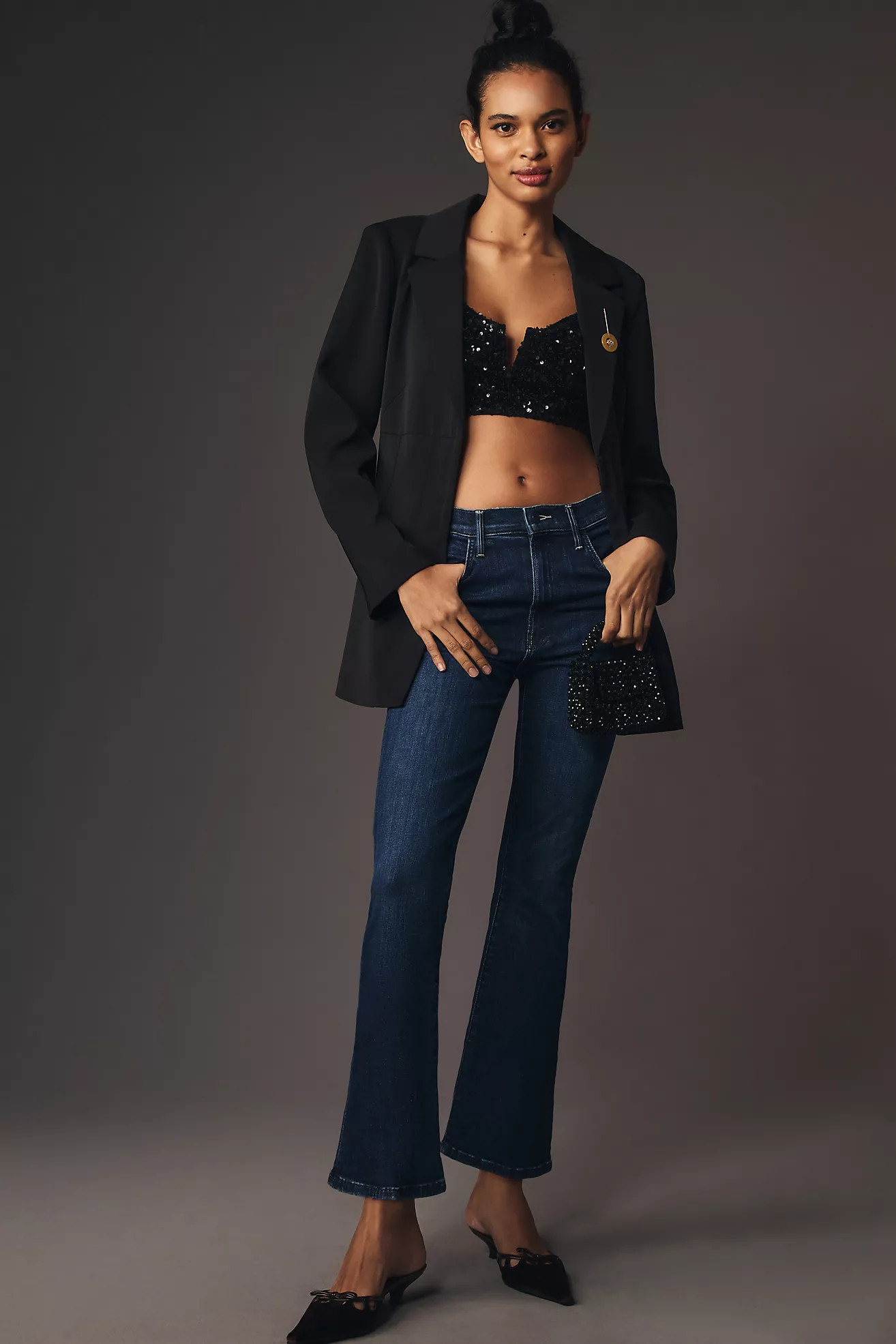 MOTHER The Hustler High-Rise Ankle Jeans | Anthropologie (US)