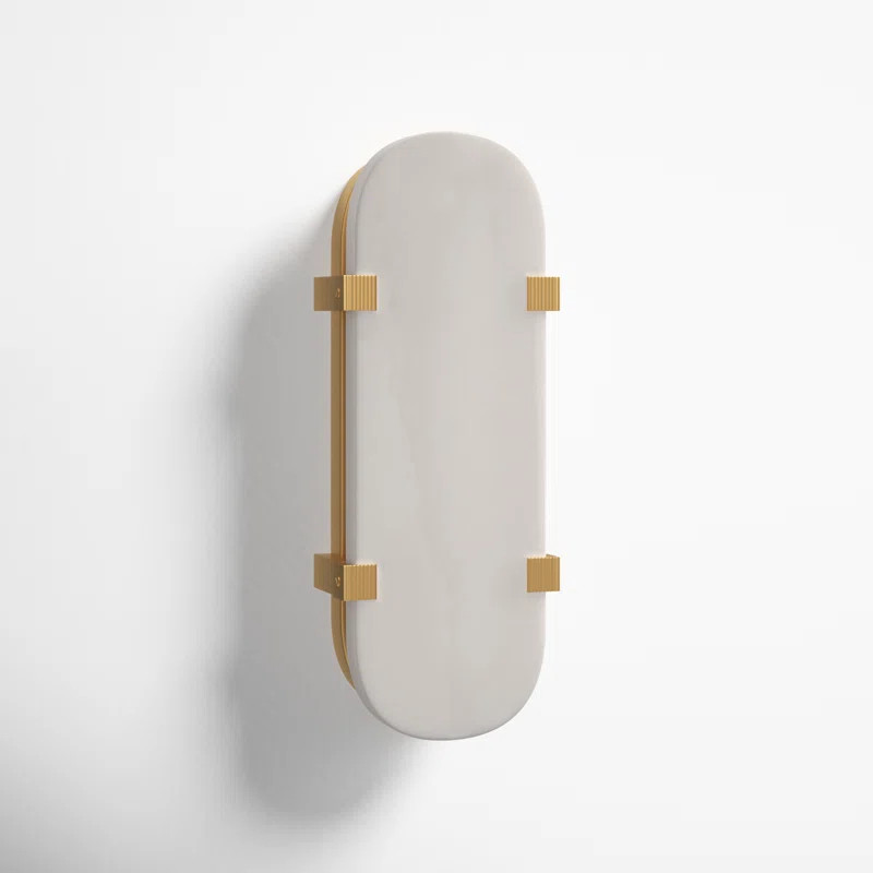 Alister Single Light Dimmable LED Flush Mounted Sconce | AllModern