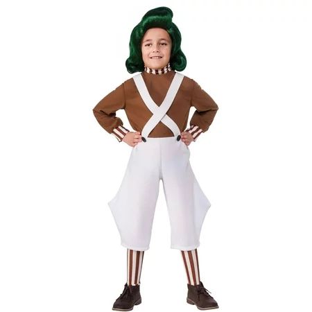 Rubie s Willy Wonka Oompa Loompa Boy s Halloween Fancy-Dress Costume for Child M | Walmart (US)