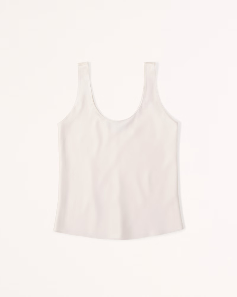 Satin Scoopneck Cami | Abercrombie & Fitch (US)