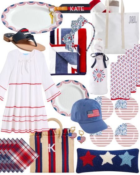 Memorial Day, 4th of july, patriotic, americana, American flag, summer style, beach style, beach trip, white dress, flag hat, sandals, hooked pillow, beach bag, pool bag, outdoor entertaining, headband, home decor, classic style, preppy style, American summer 

#LTKhome #LTKunder100 #LTKSeasonal