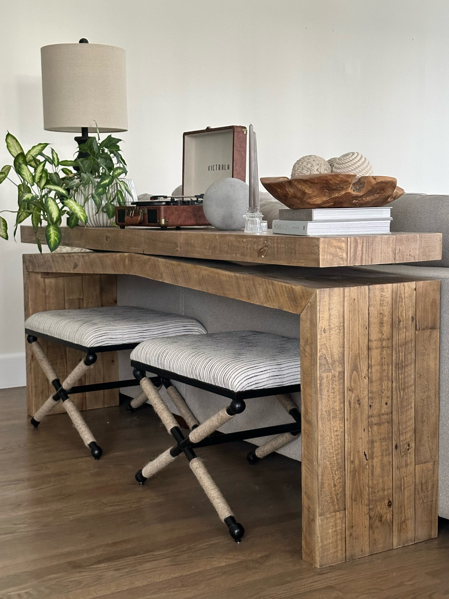 In love with this console table. I have the brown option in the console.
And these stools are beautiful and functional!

 

#LTKhome