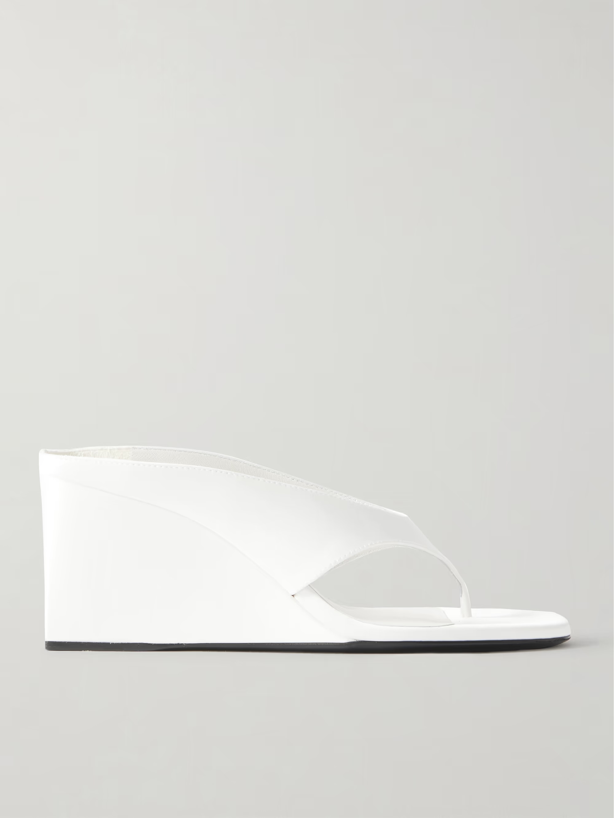 Satin wedge sandals | NET-A-PORTER APAC