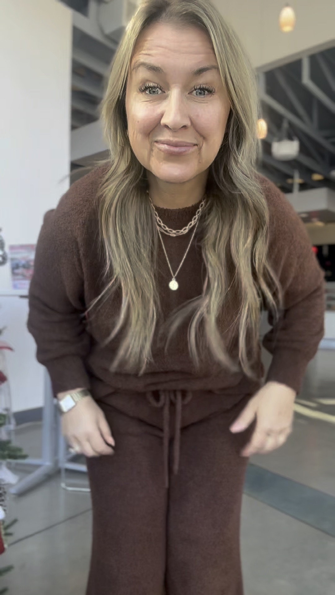 Cozy vibes, but make it chic! Is it lounge wear? PJs? Or the ultimate cozy-chic outfit? This set is so versatile you can wear it for a lazy day at home or dress it up with a puffer vest and boots for a casual day out. The soft texture and rich color make it a perfect go-to for fall and winter. Would you rock this as an outfit or keep it as PJs? Let me know below! #CozyStyle #EffortlessFashion #FallLooks #ChicAndComfy walmart find
#walmart #pajamas #loungewear  

Comment SHOP below to receive a DM with the link to shop this post on my LTK ⬇ https://liketk.it/4WuDl #ltkstyletip #ltkgiftguide #ltkstyletip #ltkfindsunder50