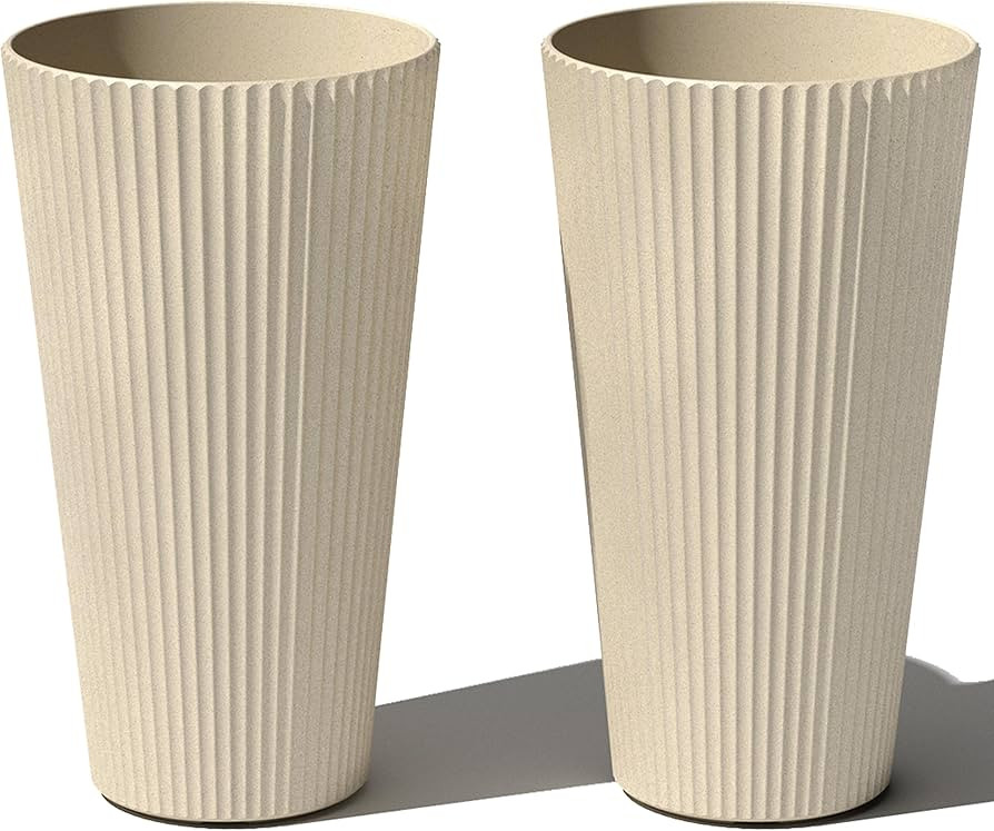 Veradek Demi Series Tall Planter for Porch, Patio, Backyard | Durable Plastic-Stone Composite Mat... | Amazon (US)
