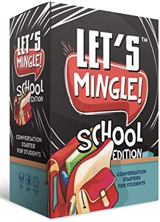 Let's Mingle Conversation Starters School Edition | Classroom Learning | Distance Learning Game | Ga | Amazon (US)