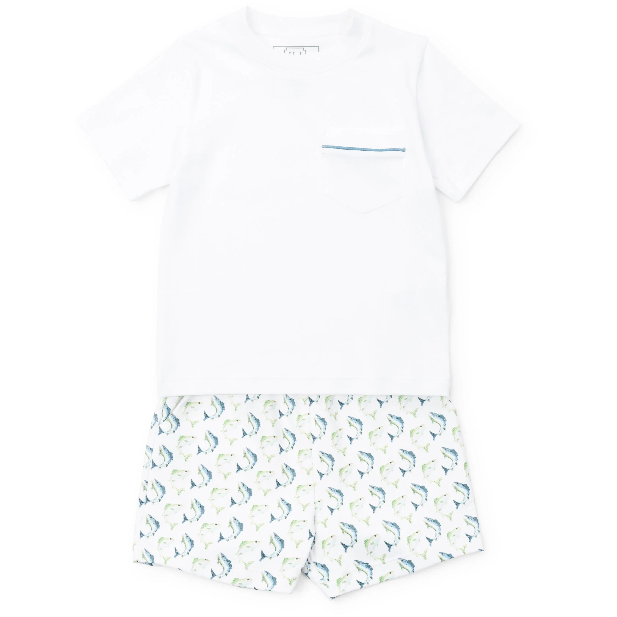 Walker Boys' Short Set - Jumping Trout | Lila and Hayes