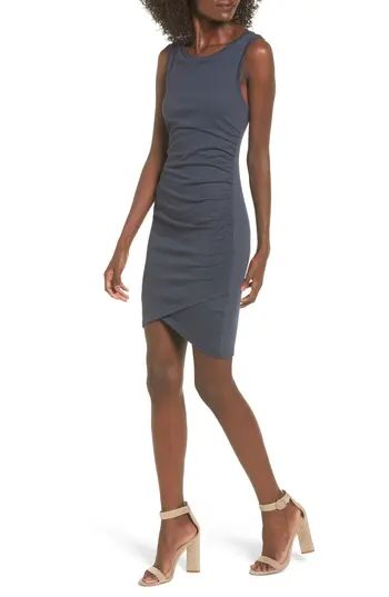 Women's Leith Ruched Body-Con Tank Dress, Size X-Small - Blue | Nordstrom