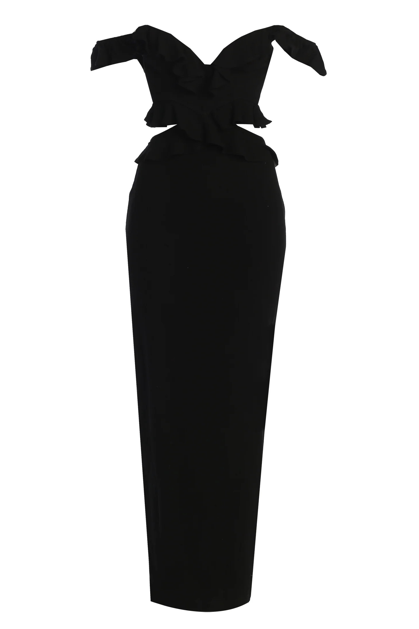 Black Brighter Days Linen Maxi Dress | JLUXLABEL