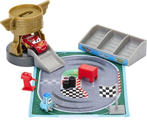 ​Disney and Pixar’s Cars Toys | Mini Racers On-The-Go Piston Cup Race Playset with Mini Vehicle, Acc | Amazon (US)