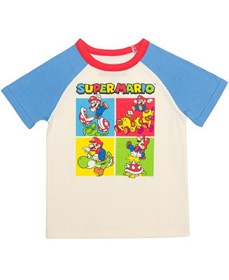 Mario Bros. Boys' Toddler 2T-5T Super Mario Playing Short-Sleeve T-Shirt - Macy's | Macy's