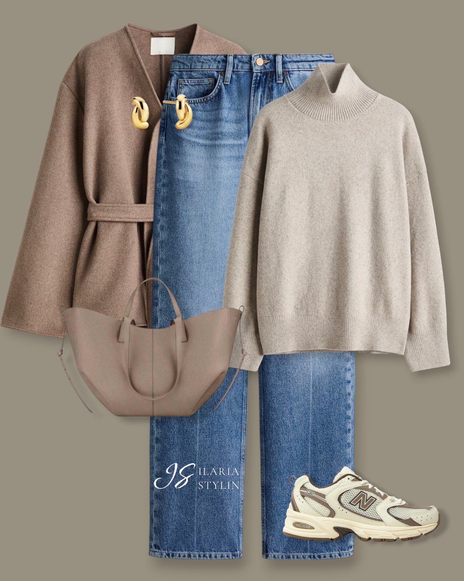 TIE BELT COAT OUTFIT IDEA 🥋🤎winter outfit, winter outfit ideas, outfit ideas, brown coat, tie-belt coat,  gray sweater, taupe sweater, turttleneck sweater, light blue jeans,  straight jeans, new balance sneakers, new balance 530,  taupe bag, tote bag,  jeans, casual outfit, casual chic outfit

#LTKSeasonal #LTKU #LTKWorkwear