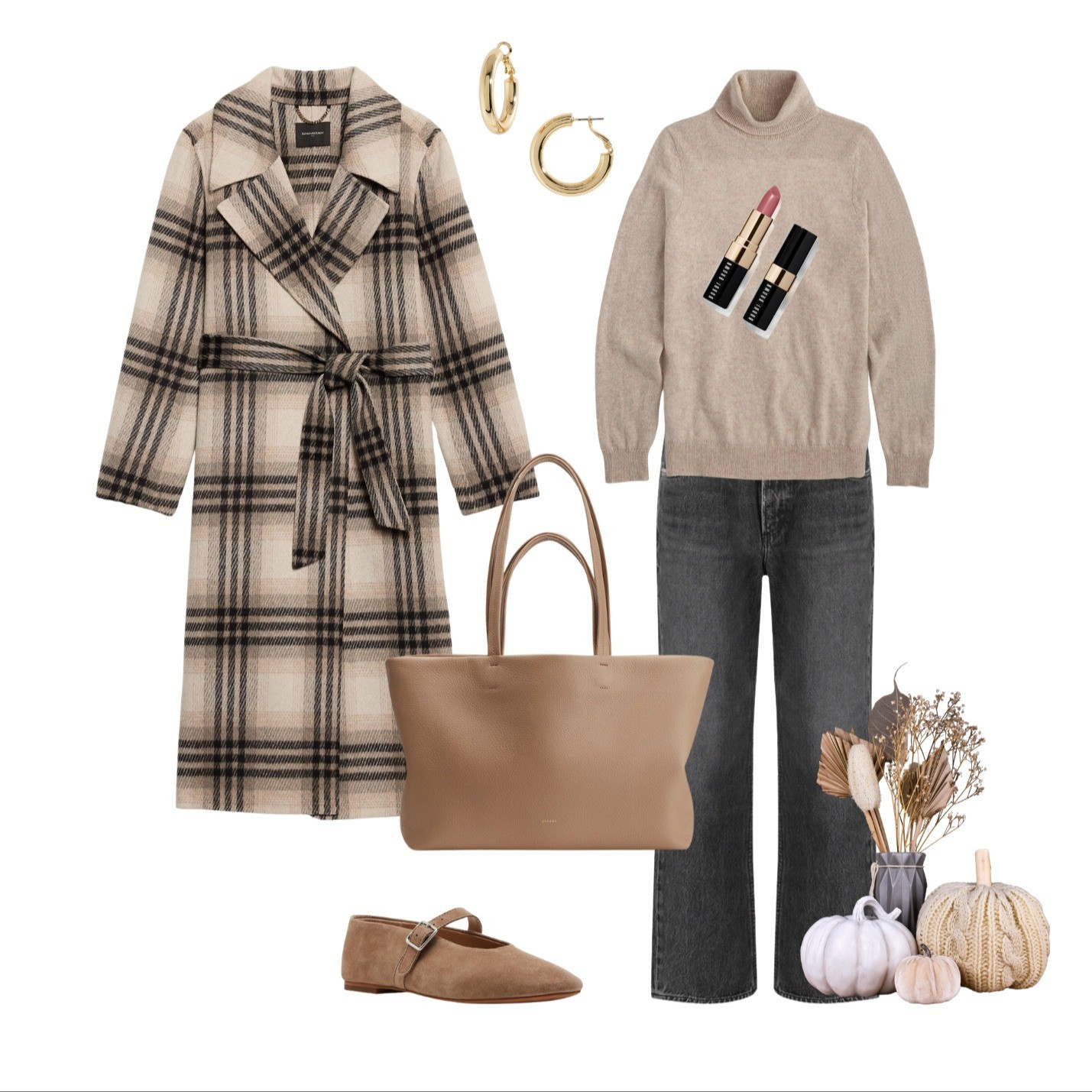 This tand and gray plaid coat is a showstopper that elevates a simple turtleneck and gray jeans combination! So chic and timeless.

#LTKSeasonal #LTKOver40 #LTKStyleTip
