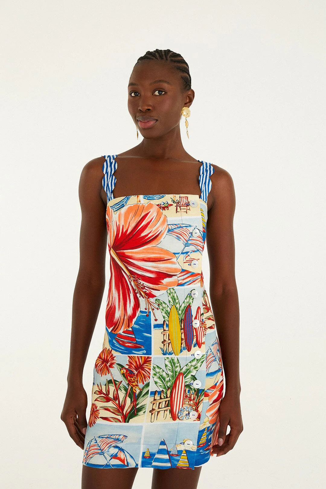 Summer Diary Multicolor Mini Dress | FARM Rio | FarmRio (US)
