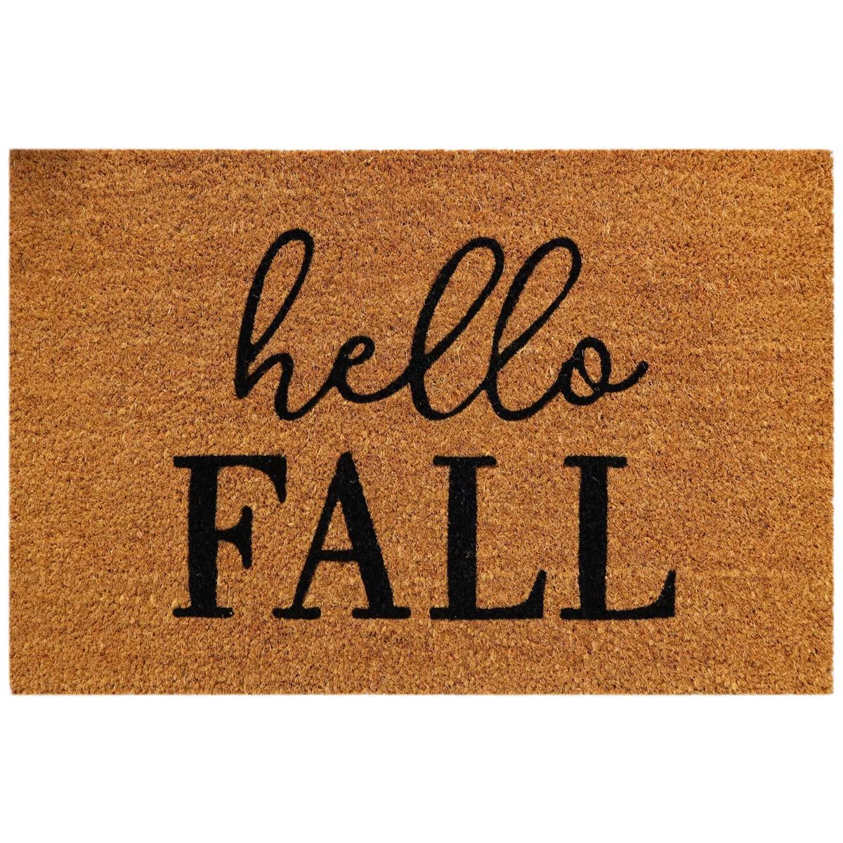 1'3"x2' Rectangle Indoor Outdoor Use Door Mat Hello Fall - Bullseye's Playground™ | Target