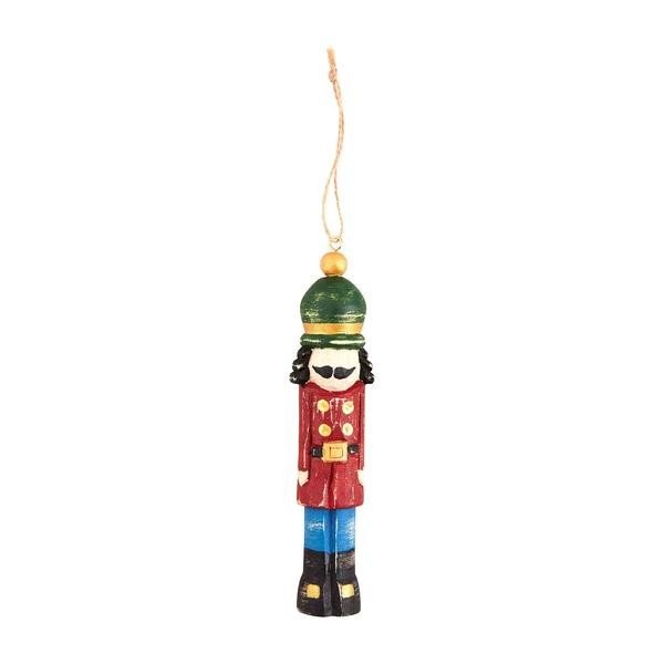 Joy Wood Nutcracker Ornament | Mud Pie