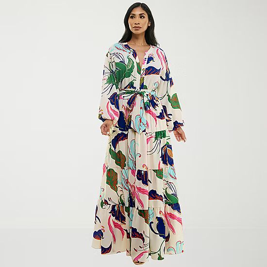 new!Premier Amour Long Sleeve Floral Maxi Dress | JCPenney