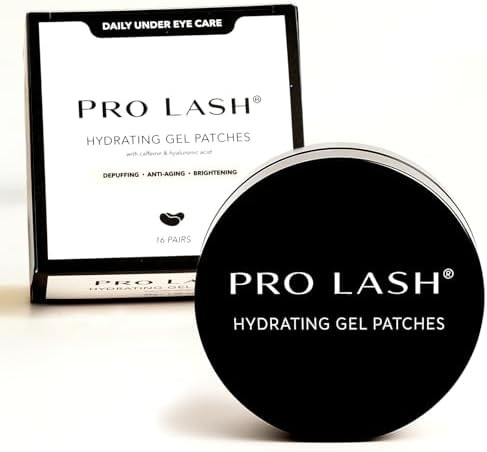 Pro Lash Hydrating Gel Under Eye Patches with Cucumber Extract, Hyaluronic Acid, Caffeine and Vit... | Amazon (US)