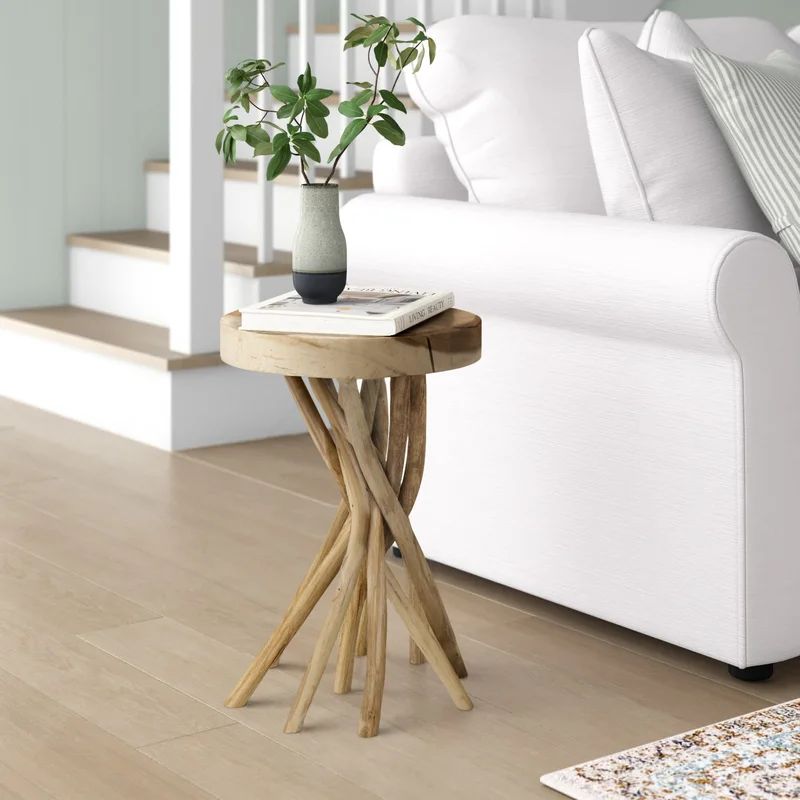 Selah 20'' Tall Solid Wood Tree Stump End Table | Wayfair North America