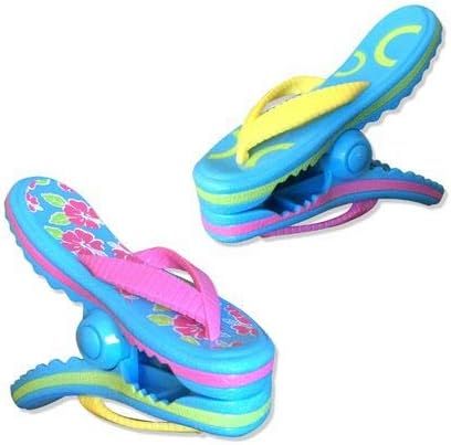Flip Flop BocaClips by O2COOL, Beach Towel Holders, Clips, Set of two, Beach, Patio or Pool Acces... | Amazon (US)