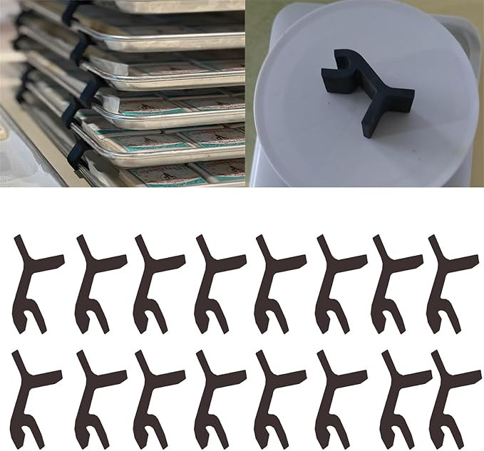 Baking Sheet Stacker, Cookie Sheet Stacking Clips, Harvest Right Tray Stackers (16PCS-Black) | Amazon (US)