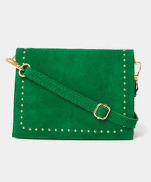 Green Suede Cross Body Bag | Joe Browns