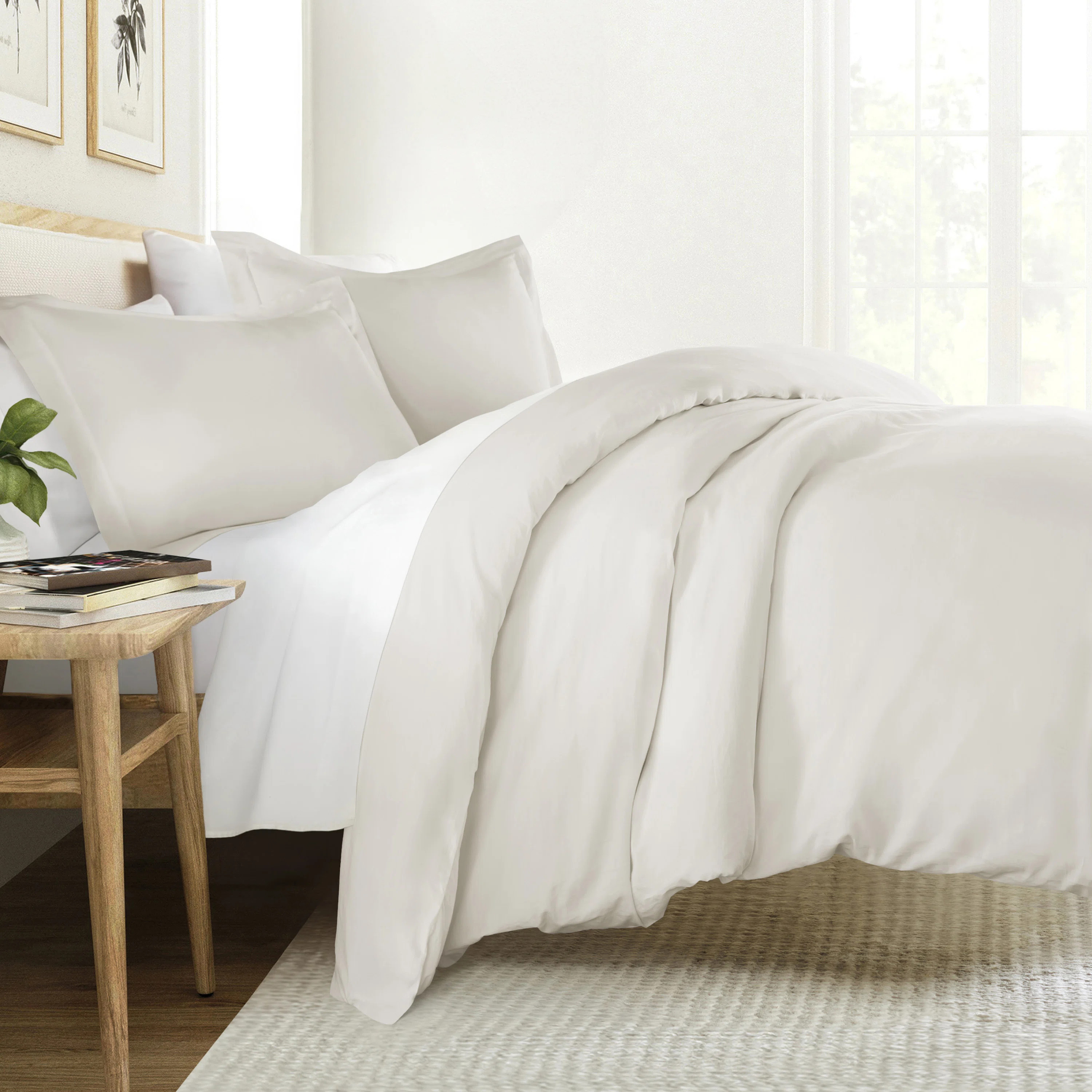 Vintage Washed Long-Staple Sateen Cotton Duvet Cover Set | Wayfair North America
