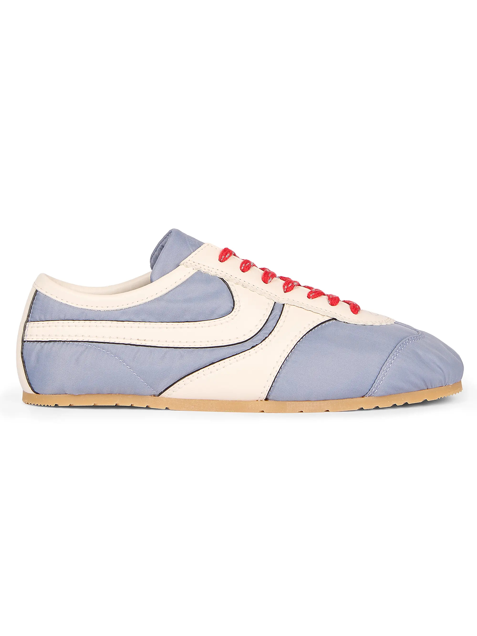 Nylon Leather-Trimmed Sneakers | Saks Fifth Avenue