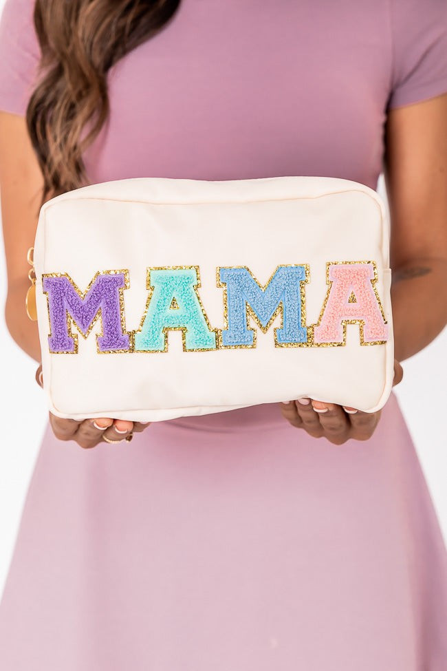 Mama Patch Multi/Tan Medium Bag | Pink Lily